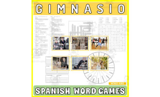 Spanish Word Games | Crossword Wordsearch Anagram | GYM