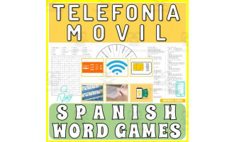 Spanish Word Games | Crossword Wordsearch Anagram | MOBILE PHONE