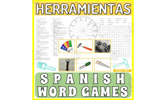 Spanish Word Games | Crossword Wordsearch Anagram | TOOLS PAINTS
