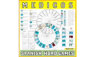 Spanish Word Puzzles Crossword Wordsearch Anagram DOCTORS