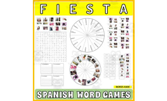 Spanish Word Puzzles Crossword Wordsearch Anagram PARTY