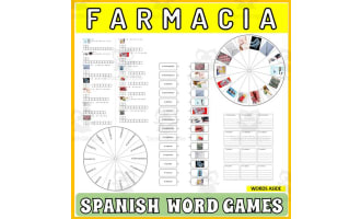 Spanish Word Puzzles Crossword Wordsearch Anagram PHARMACY