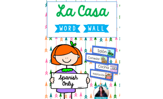 Spanish Word Wall Cards - La Casa/Home