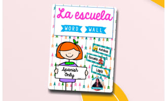Spanish Word Wall Cards - La Escuela