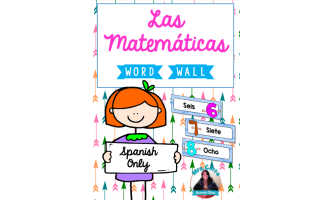 Spanish Word Wall Cards - Las Matemáticas