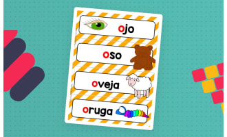 Spanish Word Wall Cards - Sonido Inicial Vocales