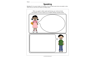 Speaking Worksheet