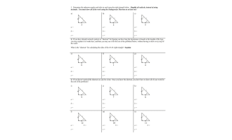 Special Right Triangles Investigation Worksheet