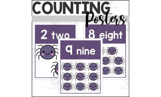 Spider Counting Posters 1-10
