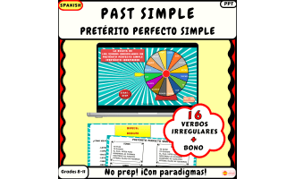 Spin to Conjugate: Spanish Irregular Verbs in Preterite La ruleta