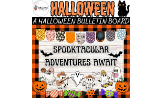 Spooktacular Adventures Await: Halloween Bulletin Board and Door Decor