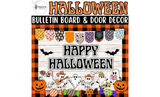 Spooktacular Halloween: Bulletin Board and Door Decor Craft Kit