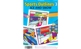 Sports 3 Outlines Colouring Book (Winter)
