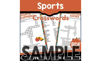 Sports Crossword: 1 Page Sample (PDF)
