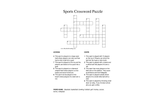 Sports Crossword Puzzle