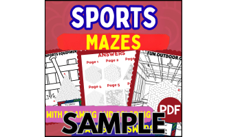 Sports Maze: 1 Page Sample (PDF)