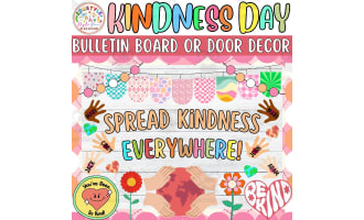 Spread Kindness Everywhere!: Bulletin Board or Door Decor Kit