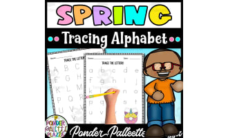 Spring Alphabet Tracing Activity