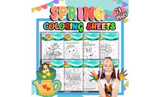 Spring and Easter Coloring Pages activities for Preschool and Kinderga