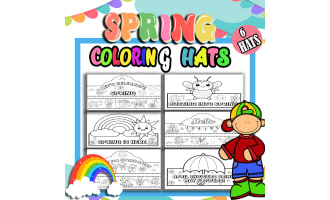 Spring Break Activities Crown Template | Preschool Kindergarten Spring