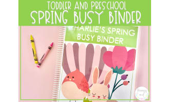 Spring Busy Binder | Preschool Learning Activities