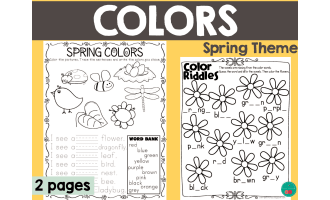 Spring Color Words