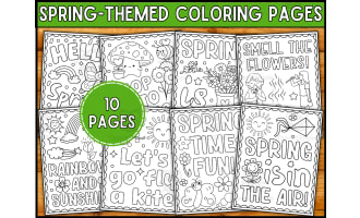Spring Coloring Pages for Kids
