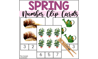 Spring Counting to 10 Clip Cards