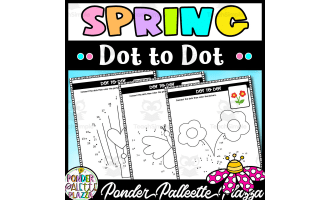 Spring Dot to Dot Pages