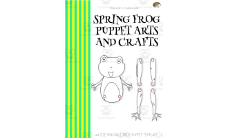 Spring Frog Puppet Arts and Crafts