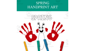 Spring Handprint Art, DIY Butterfly Craft