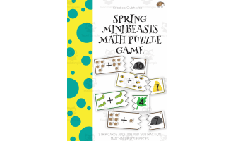 Spring Mini-beast Math Puzzle Activity