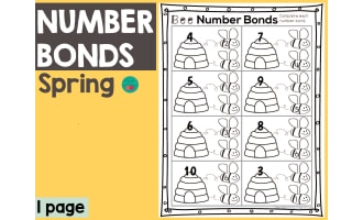 Spring Number Bonds by Teach Simple