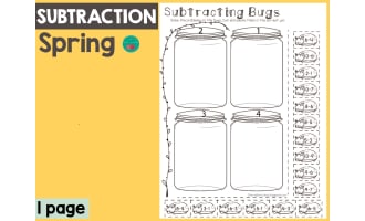 Spring Subtraction 1-10
