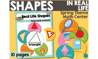Identify Real Life Shapes Worksheet by Teach Simple