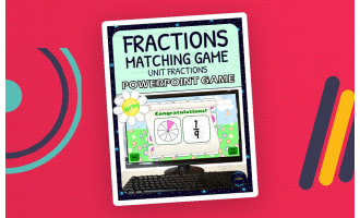 Spring Unit Fractions Matching Game Activity - Digital - Fraction Circles and Symbols