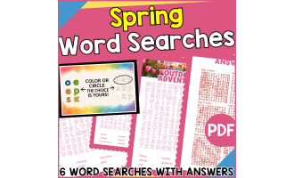 Spring Word Searches (PDF)