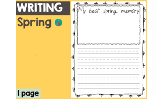 Spring Writing- My Best Spring Memory