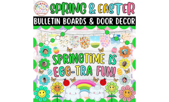 Springtime is Egg-Tra Fun!: Spring And Easter Bulletin Boards kits