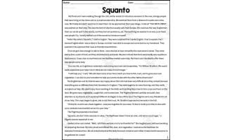 Squanto Thanksgiving Coloring Activity