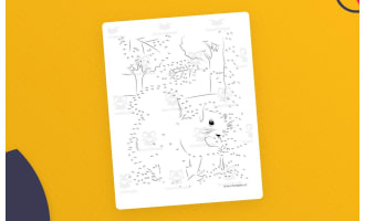 Squirrel Dot-to-Dot / Connect the Dots PDF