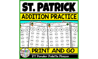 St Patrick's Day Addition Practice