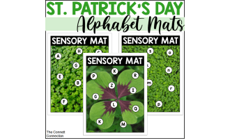 St. Patrick's Day Alphabet Sensory Bin Mats