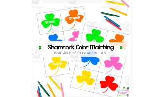 St. Patrick's Day Color Match Shamrock color recognition