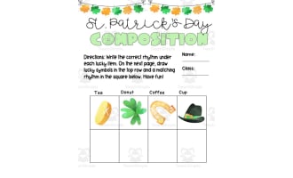 St. Patrick's Day Composition Worksheets