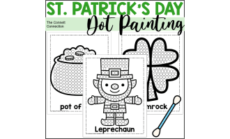St. Patrick's Day Dot Painting - A Fine Motor Art Activity