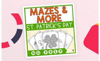 St. Patrick's Day Mazes and Other Activities (115 Pages)