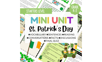 St. Patrick's Day Mini Unit - Starters Level: Vocabulary Reading (PDF)
