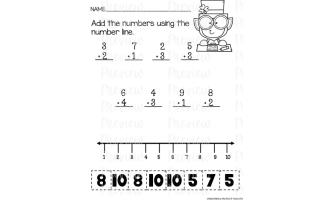 St. Patrick's Day Number Lines