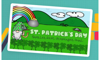 St. Patrick's Day Quarter Rest Scavenger Hunt Game